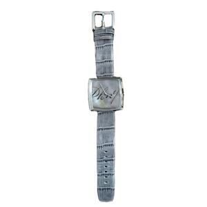 DKNY Women’s Grey Leather Strap Watch – Minimalist Stainless Steel Design
